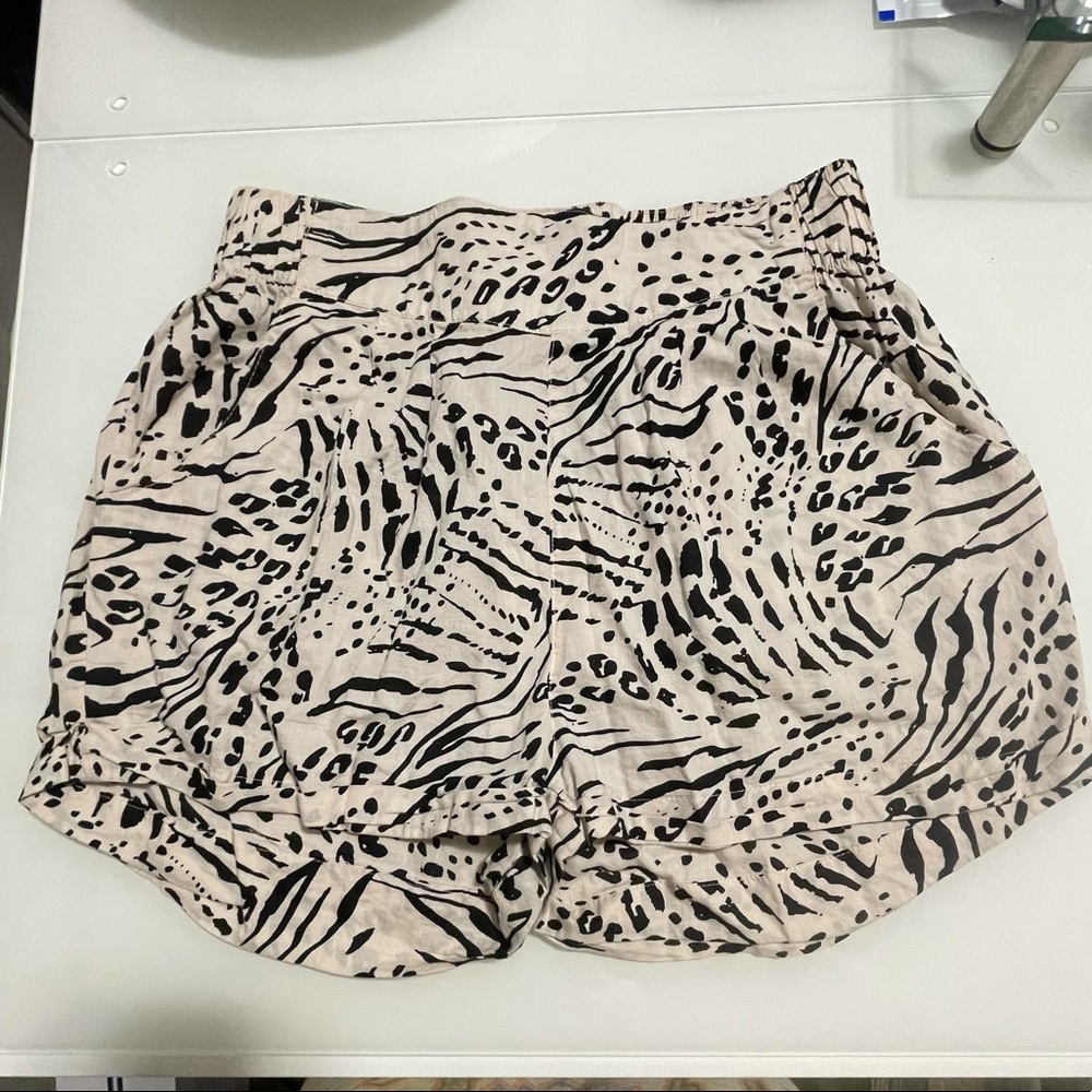 Animal print shorts